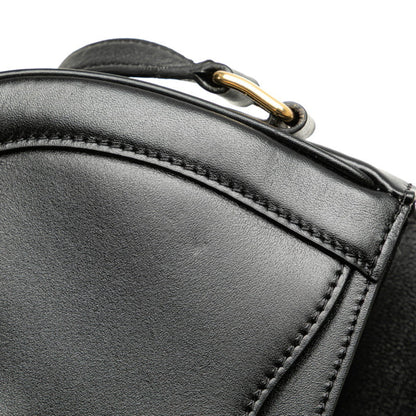 Celine Small Besas 16 Seize Shoulder Bag In Black Leather