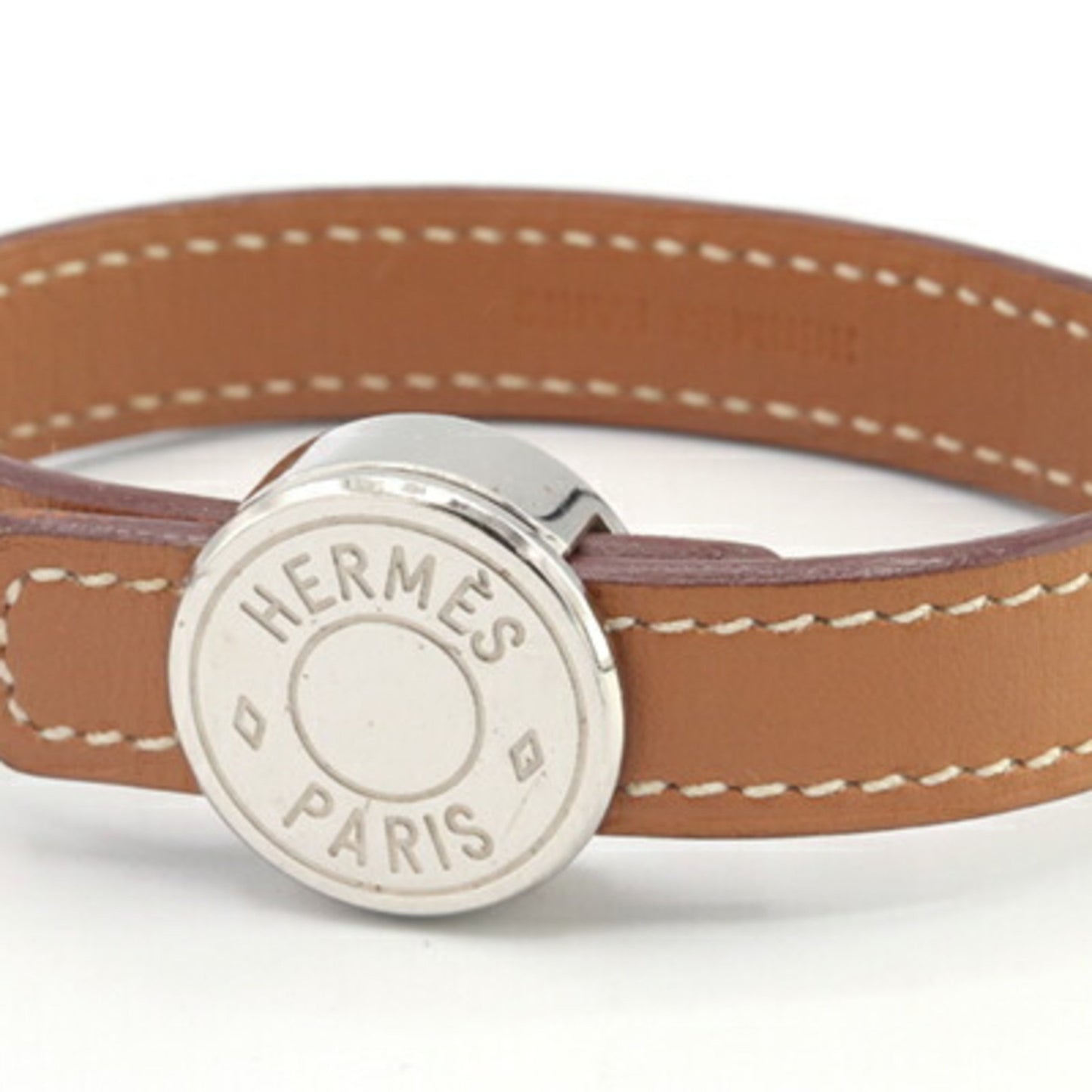 Hermes Herms Serie Looping Bracelet In Gold
