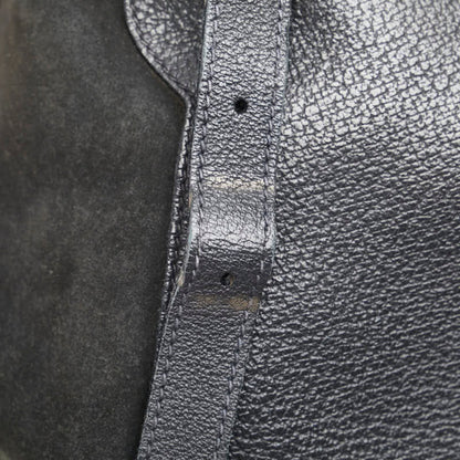 Gucci Bamboo Backpack 003 58 Black Suede Leather