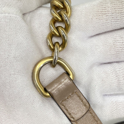 Gucci Gg Marmont Shoulder Bag 447632 Leather Pink Beige