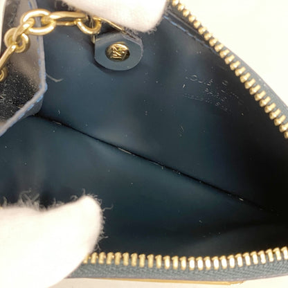 Louis Vuitton Vernis Pochette Cle Nm M93665 Bleu Nuit
