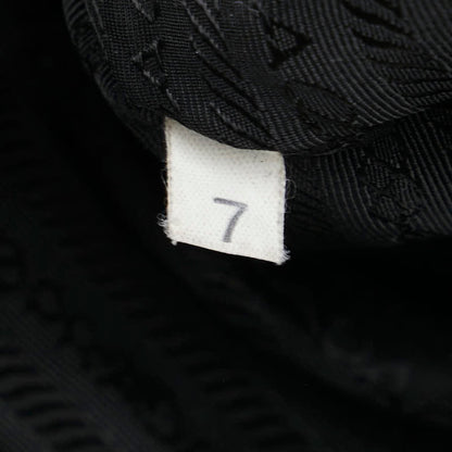 Prada Triangle Logo Plate Pouch Black Nylon