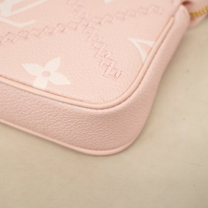 Louis Vuitton Monogram Empreinte Broderie Mini Pochette Accessoires M81140 Pink