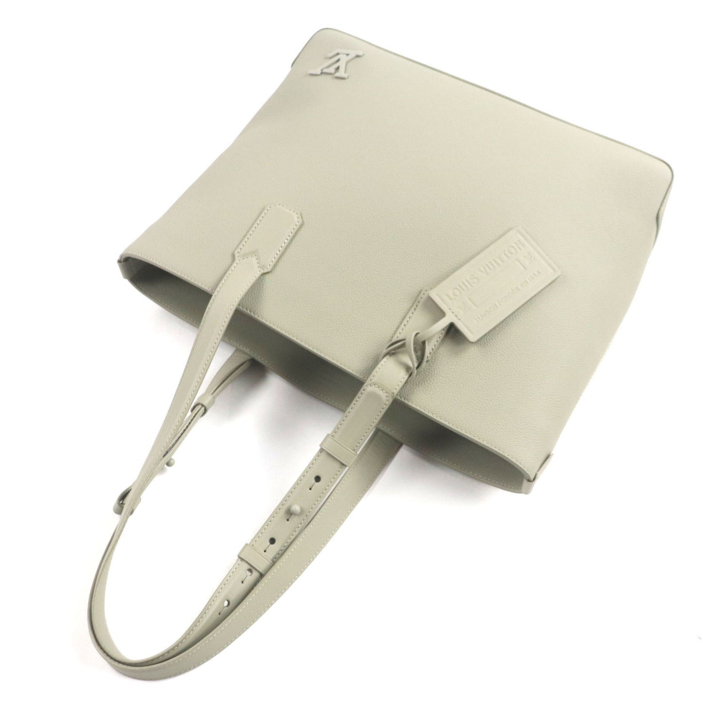 Louis Vuitton M22506 Fastline Lv Aerogram Calfskin Sage Tote Bag With Logo