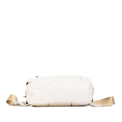Bottega Veneta Intrecciato Waist Bag In White