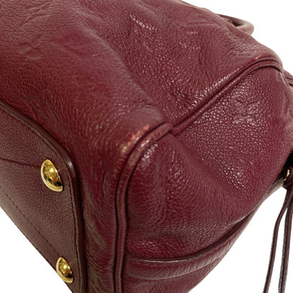 Louis Vuitton M40827 Speedy Bandouliere 25 2-Way Shoulder Bag Monogram Empreinte Handbag Wine Red