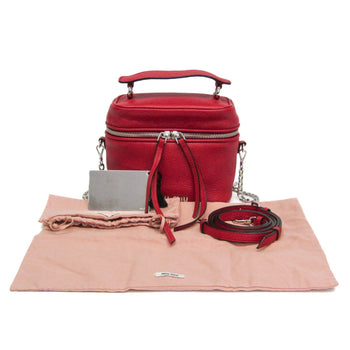 Miu Miu Madras Mini Vanity Bag 5Bh122 Women'S Leather Handbag