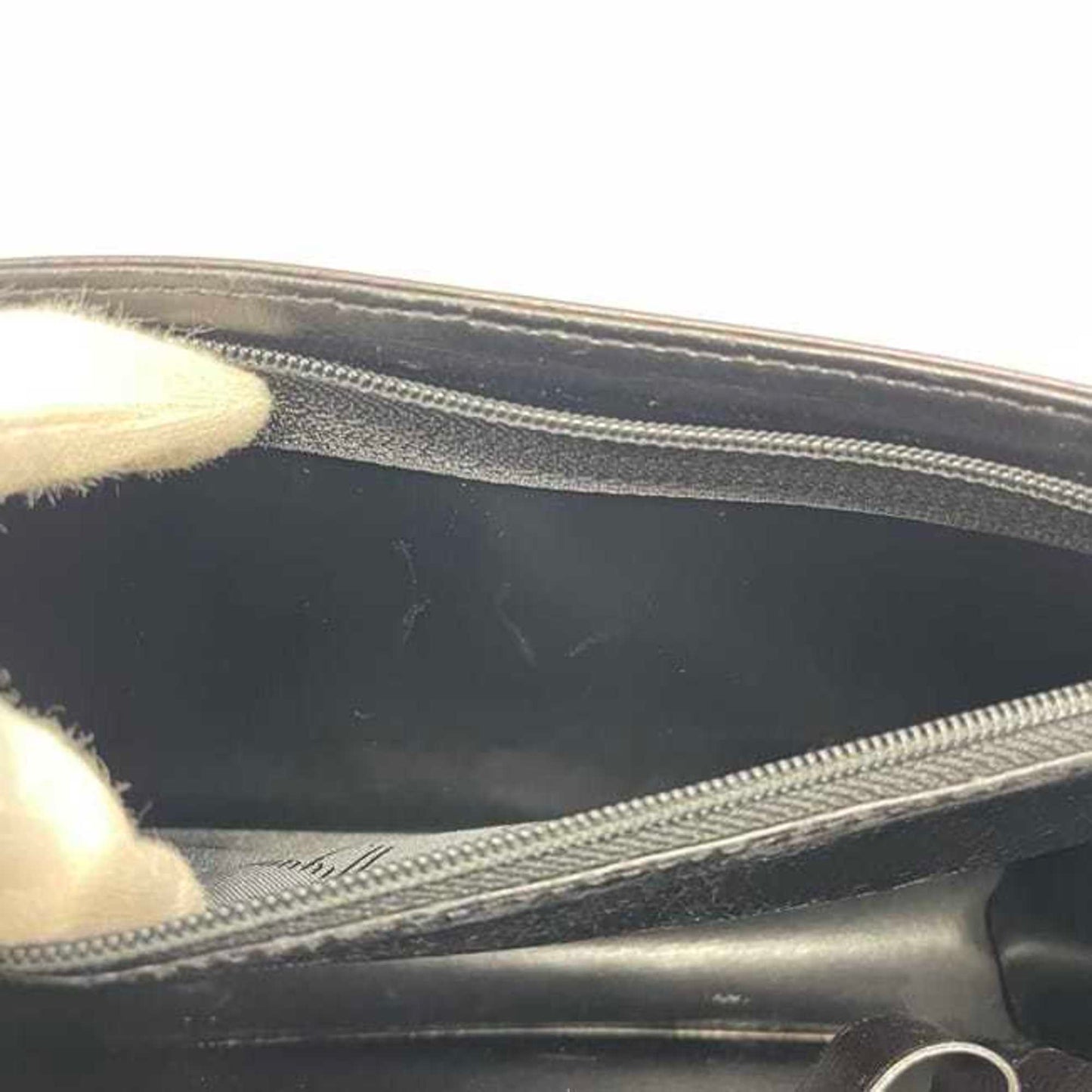 Dunhill Second Bag Ec-22830 Black Sidecar Leather Clutch Strap Flap