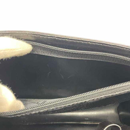 Dunhill Second Bag Ec-22830 Black Sidecar Leather Clutch Strap Flap