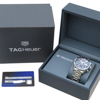 Like New Tag Heuer Carrera Calibre 16 Cv201Aj-9 Automatic Watch In Stainless Steel