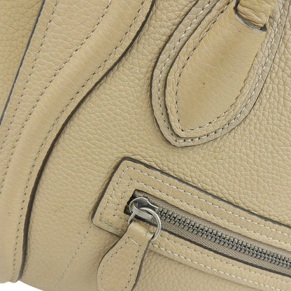 Celine Luggage Nano Shopper 189243Dru Leather Dune Bag