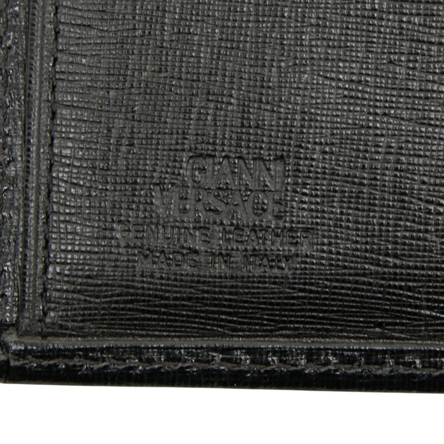 Versace Medusa Long Wallet Black Leather