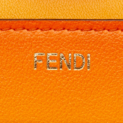 Fendi Peekaboo Iseeu Medium Handbag 8Bn321 Orange Leather