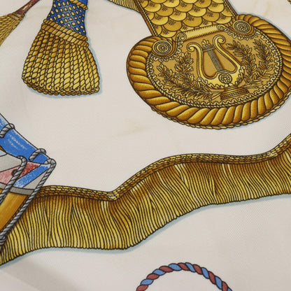 Herms Hermes Carr 90 Les Tambours Silk Scarf