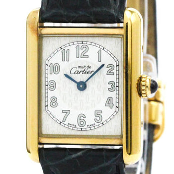 Cartier Must Tank Quartz Gold Plated