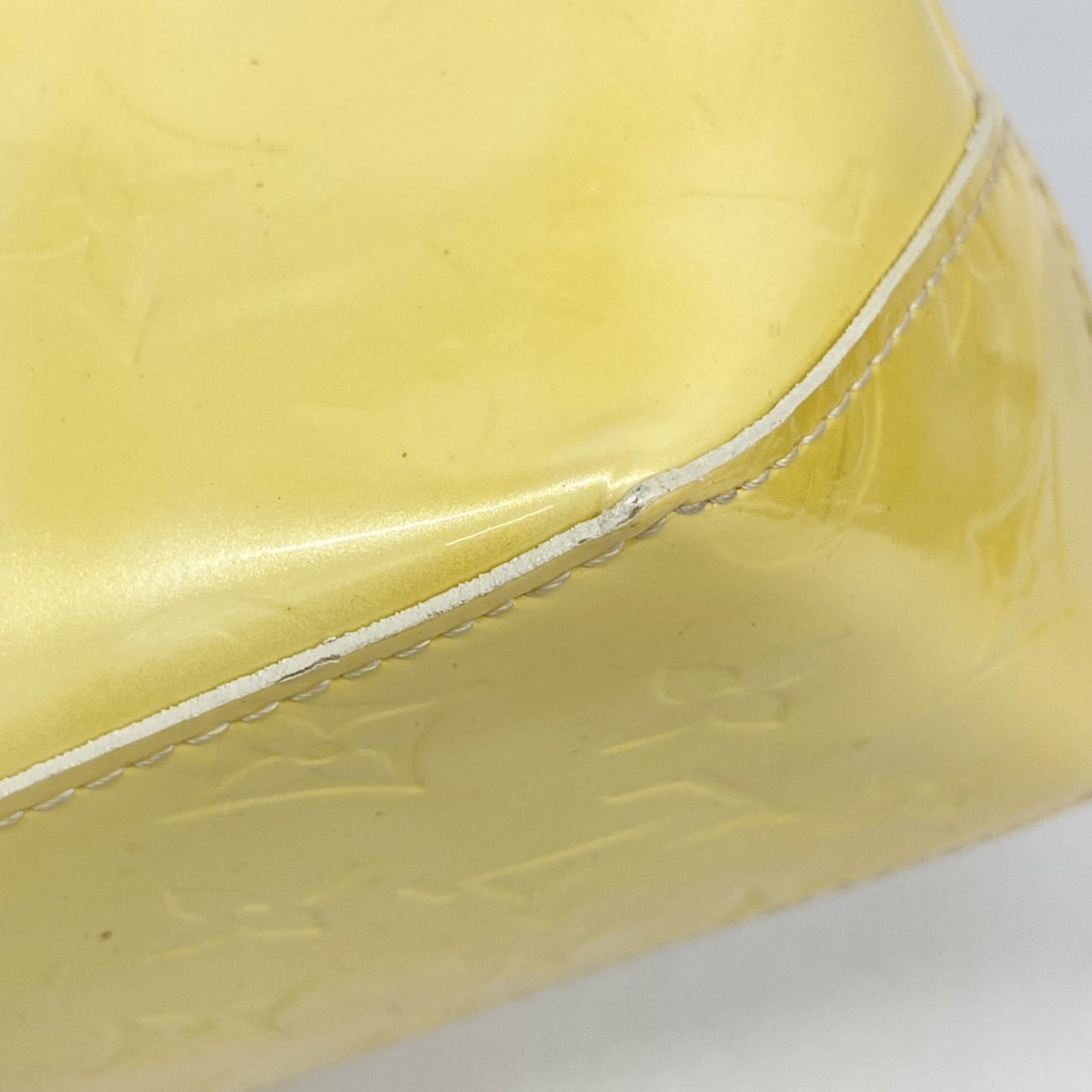 Louis Vuitton Vernis Reed Pm Handbag M91336 Pearl