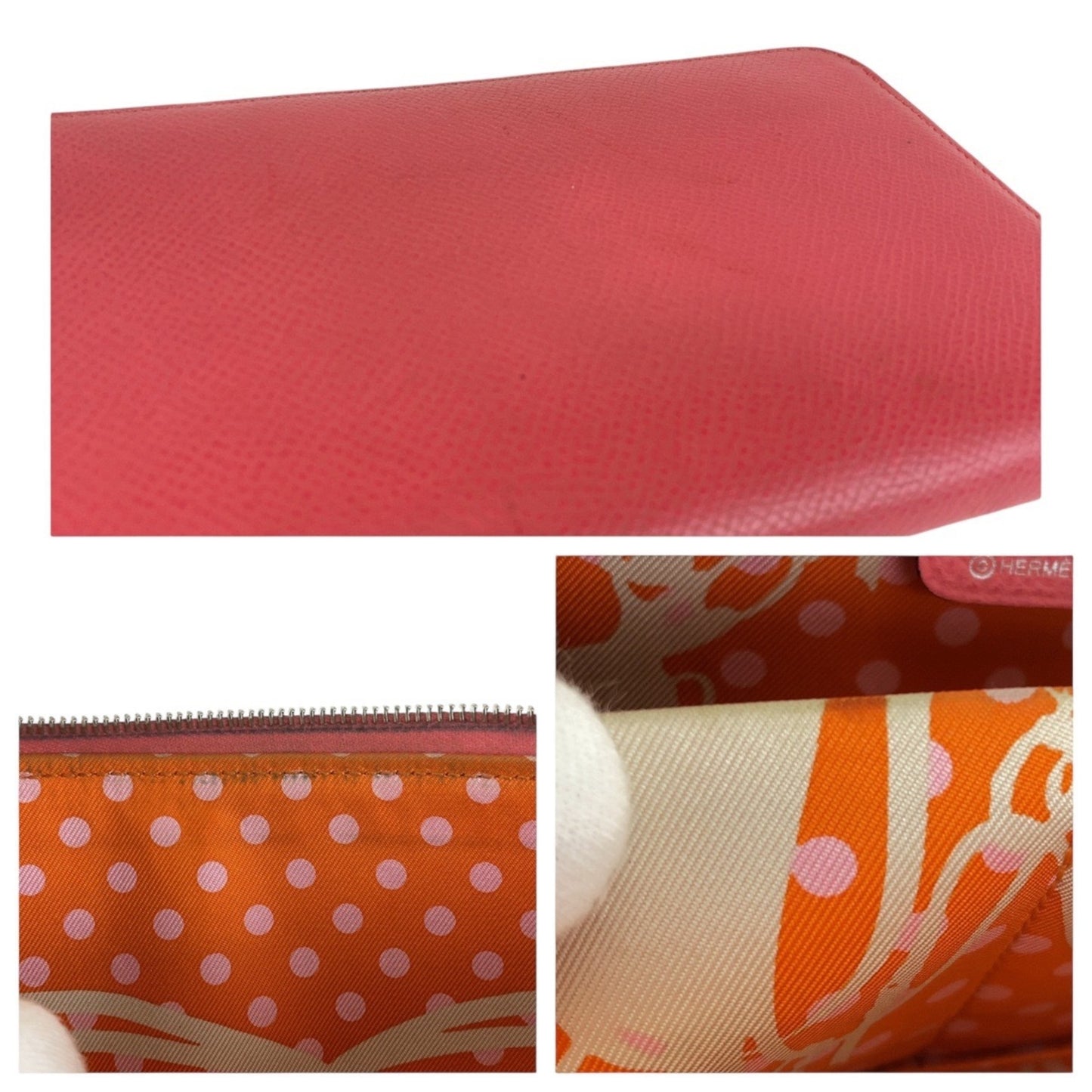Hermes Azap Long Silk In Rose Azalee Pink Silver Hardware Epsom Leather Wallet C Stamp