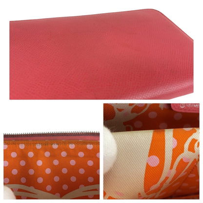 Hermes Azap Long Silk In Rose Azalee Pink Silver Hardware Epsom Leather Wallet C Stamp
