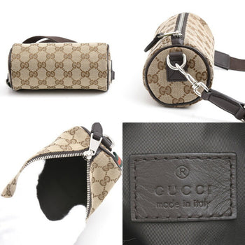 Gucci Gg Canvas Mini Cylinder Shoulder Bag