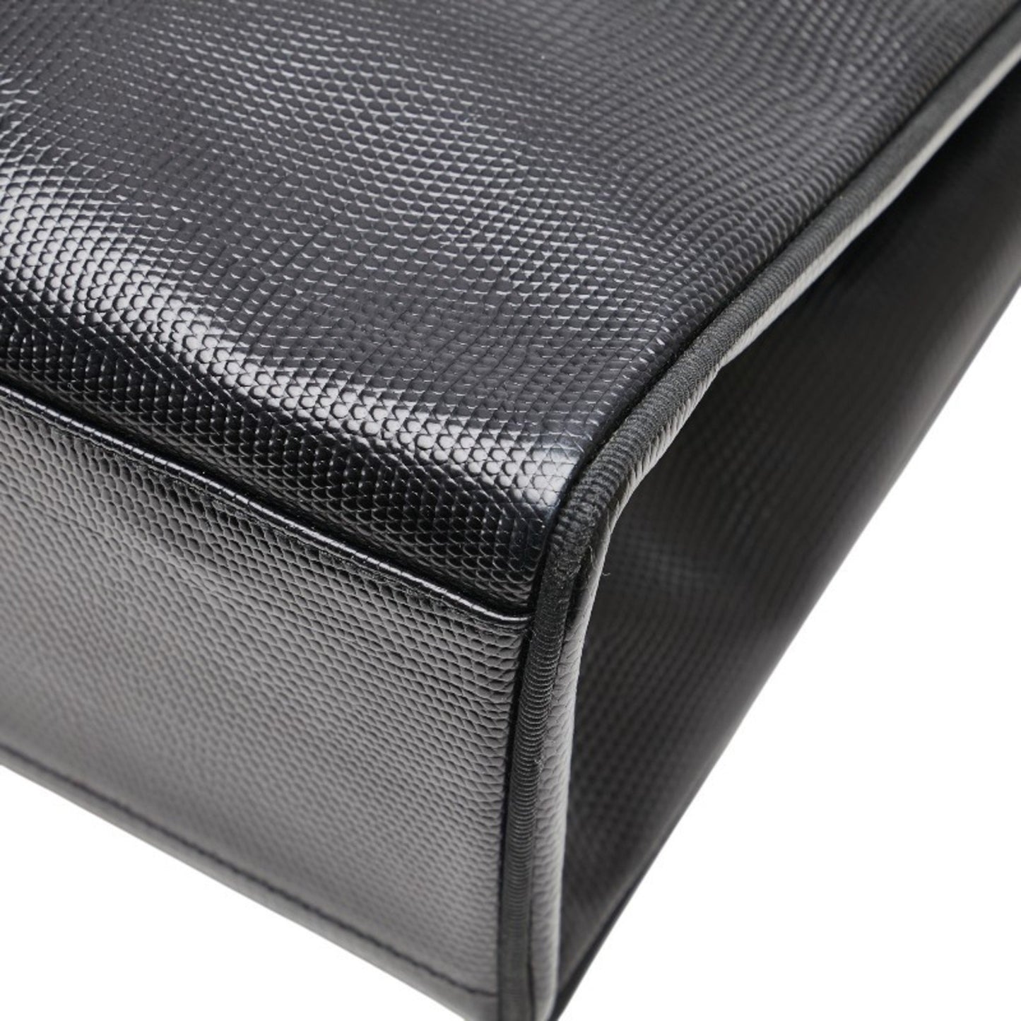Salvatore Ferragamo Vara Ribbon Embossed Tote Bag/One-Shoulder Bag Au-21 25 30 Black Leather