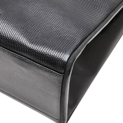 Salvatore Ferragamo Vara Ribbon Embossed Tote Bag/One-Shoulder Bag Au-21 25 30 Black Leather