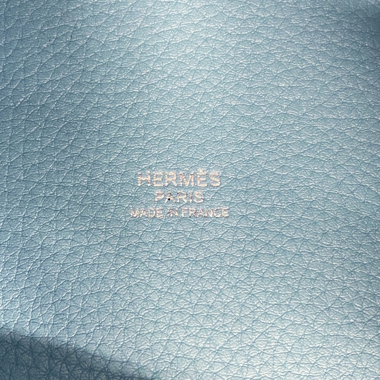 Hermes Herms Picotin Lock Mm Handbag In Taurillon Clemence Blue Atoll