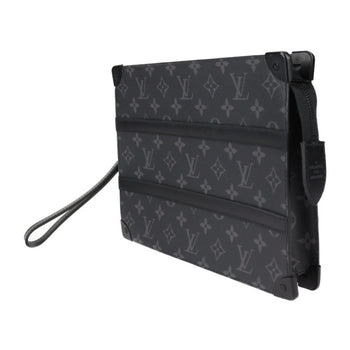 Louis Vuitton Louis Vuitton Trunk Pochette Second Bag M45937 Monogram Eclipse Leather Black
