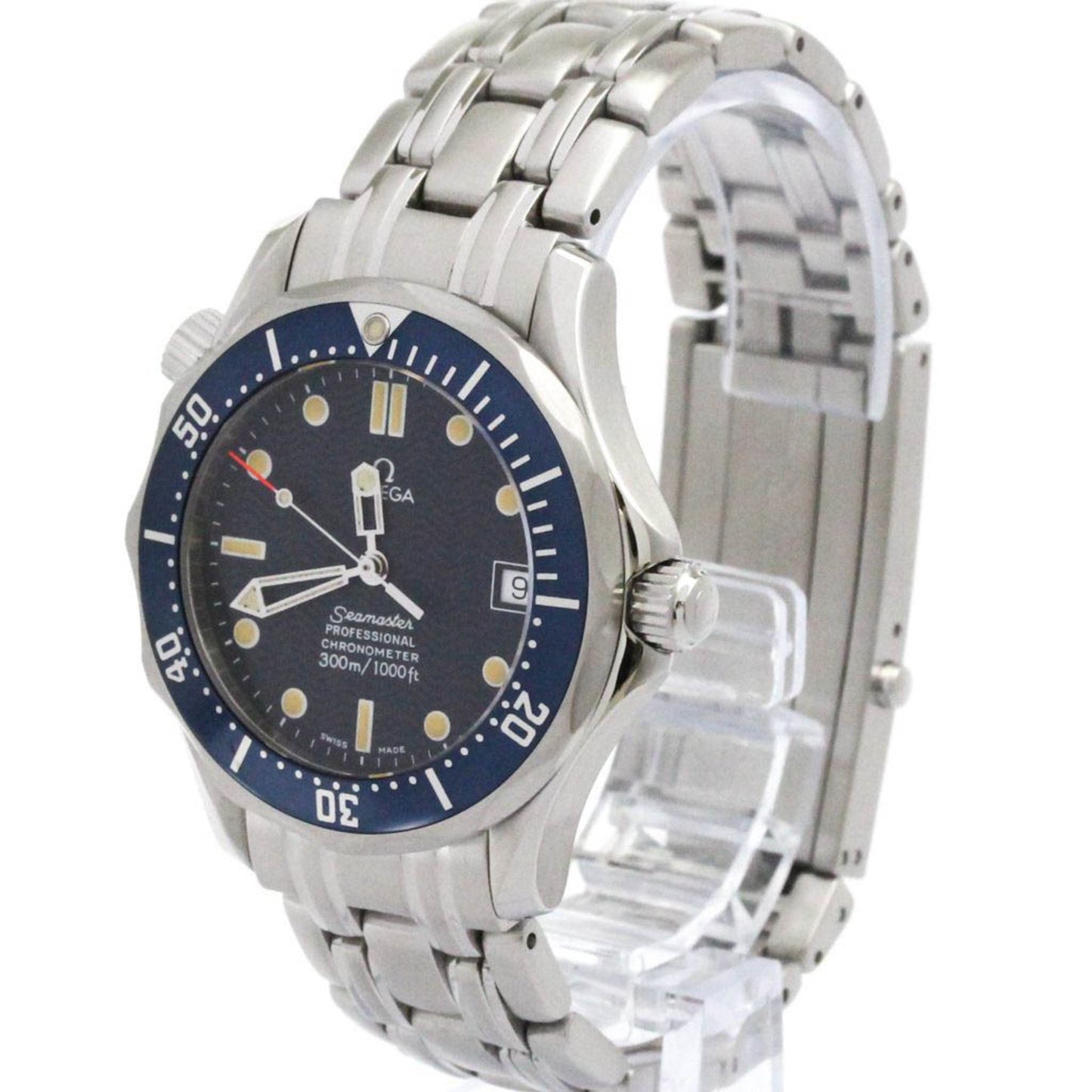 Omega Seamaster Professional 300M Mid Steel Size Watch 2551.80 Polished