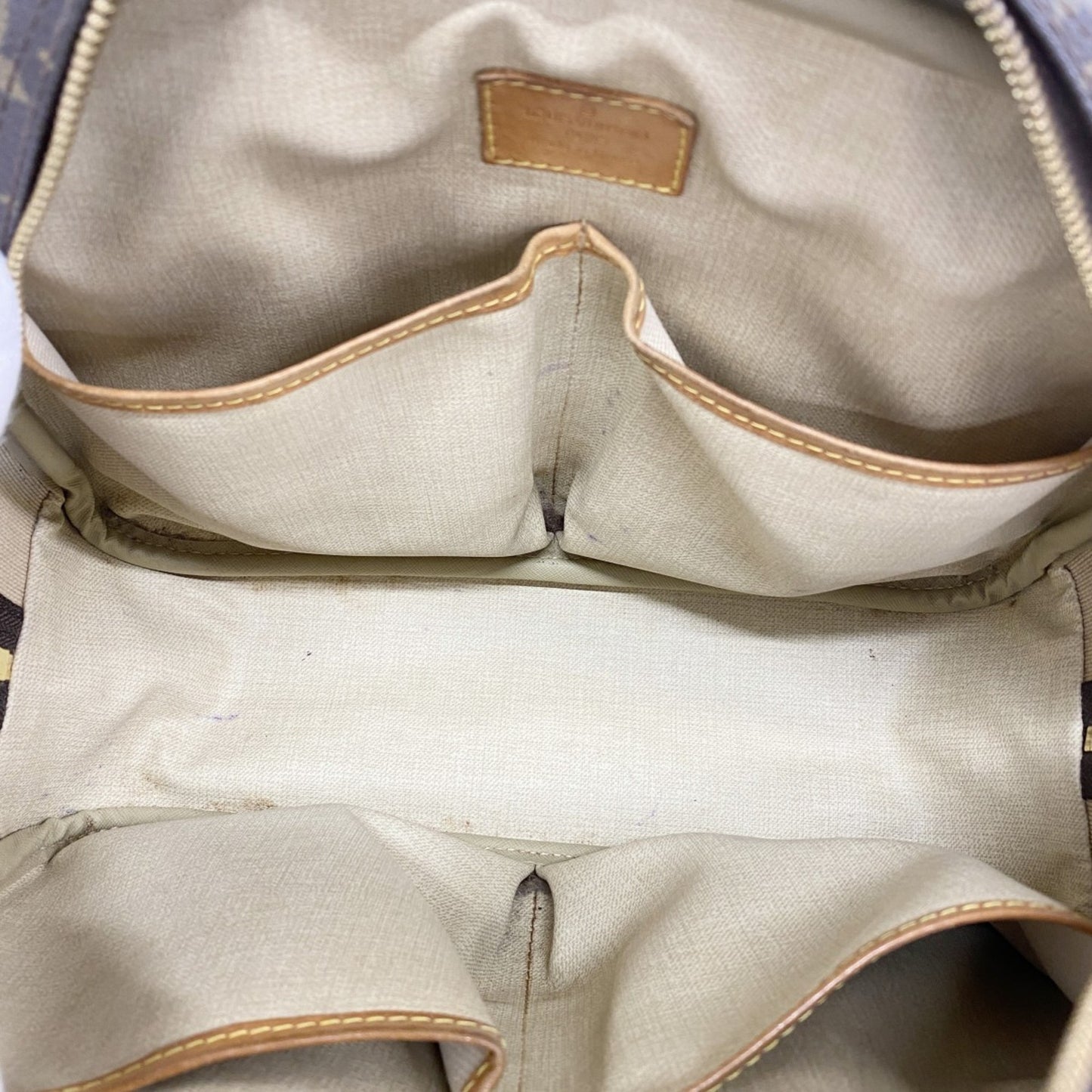 Louis Vuitton Monogram Trouville Handbag M42228 Brown