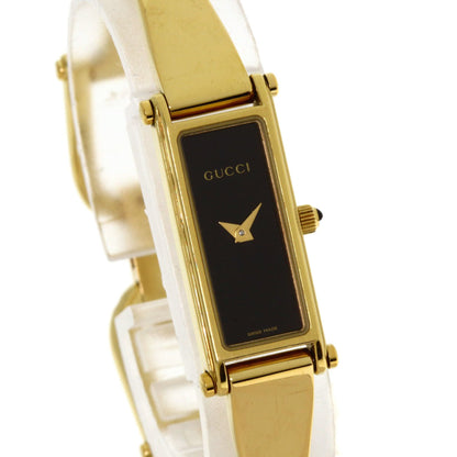 Gucci 1500L Square Face Watch Gp/Gp