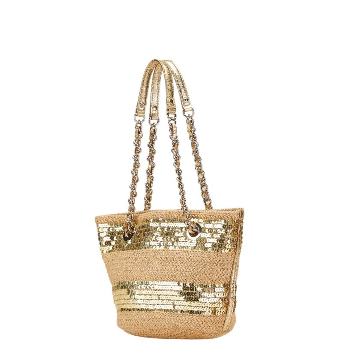 Kate Spade Sequined Chain Handbag In Beige