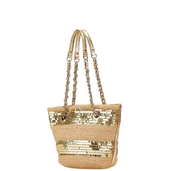 Kate Spade Sequined Chain Handbag In Beige