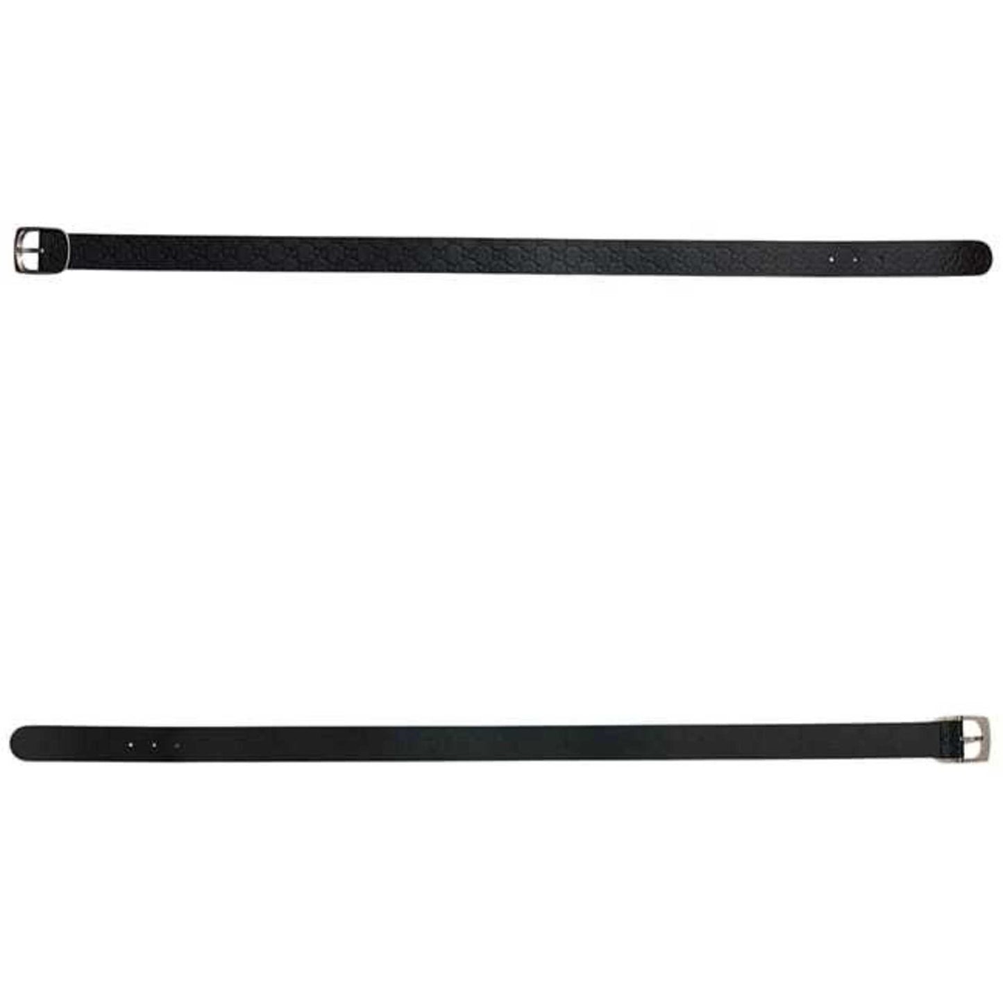 Gucci Belt Ec-24402 Black Striped 211362 479610 90 36 Waist 90Cm Leather Gucci Gg Embossed