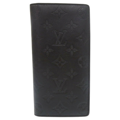 Louis Vuitton Portefeuille Brazza Monogram Shadow M62900 Ic Chip Noir Long Wallet 1713Louis Vuitton