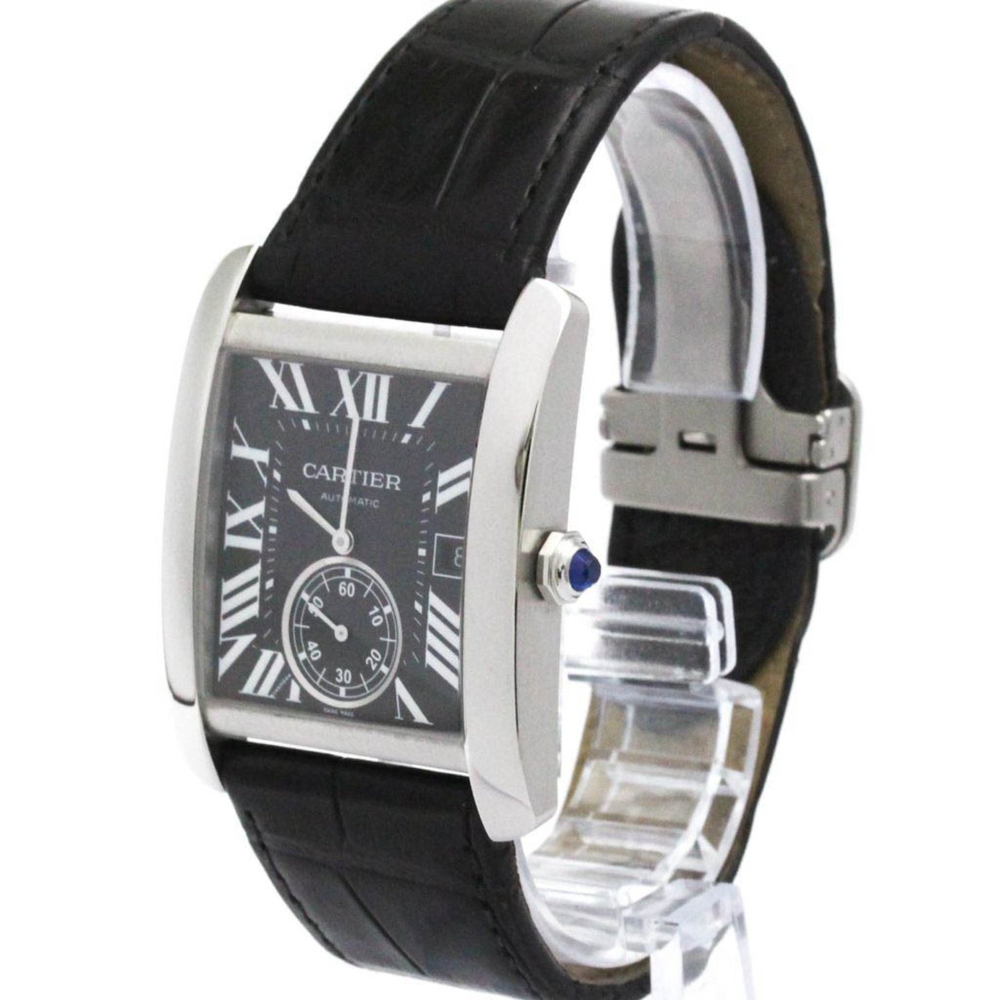 Cartier Tank Mc Steel Leather Automatic