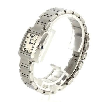 Cartier Tank Franaise SM W51008Q3 Stainless Steel Quartz Watch