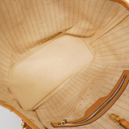 Louis Vuitton Damier Azur Neverfull Mm Tote Bag N51107 White