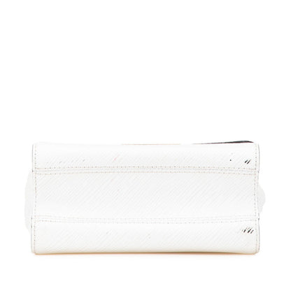 Louis Vuitton Epi Twist Pm Crossbody Chain Shoulder Bag M59886 White Leather