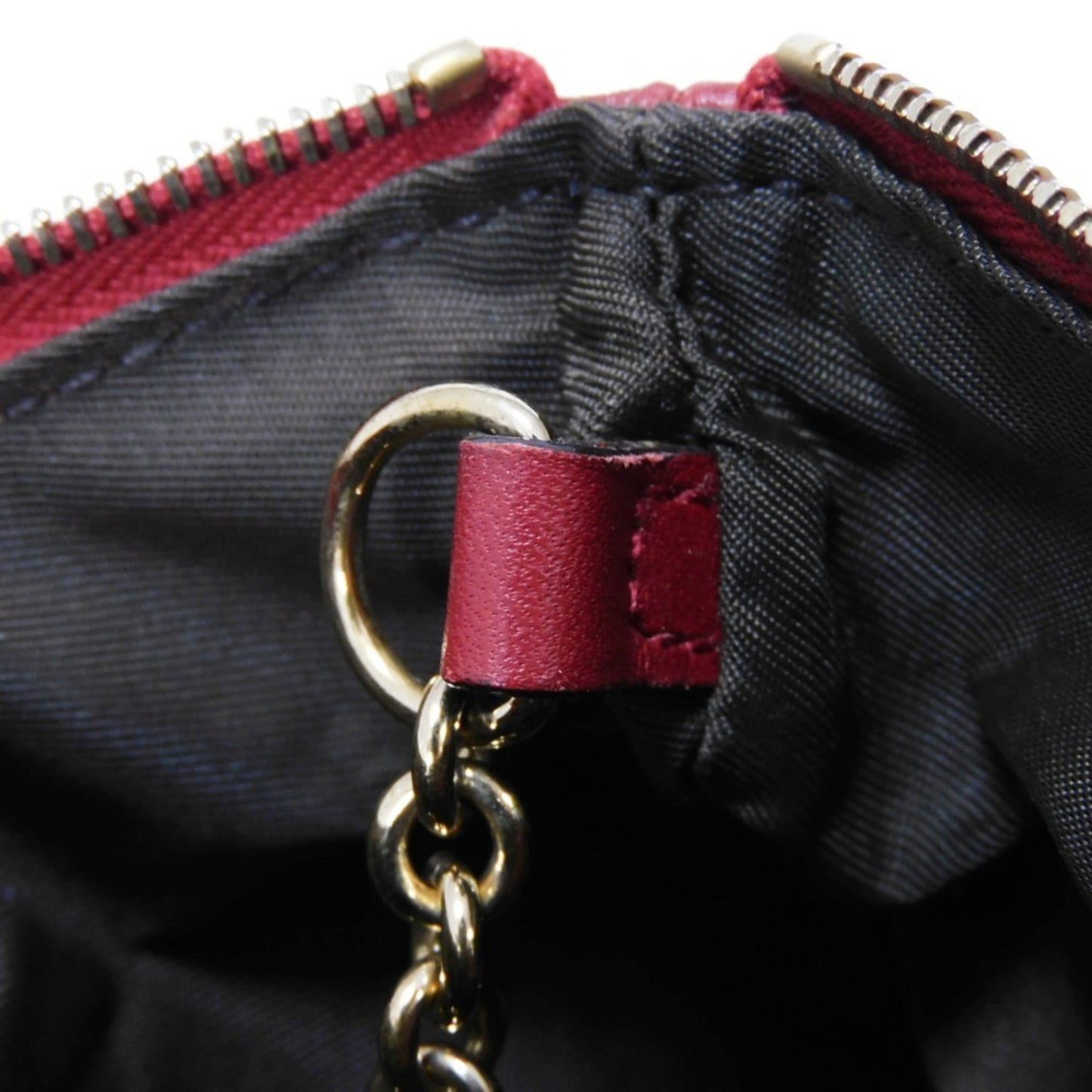 Gucci Coin Case Guccissima Purse Embossed Key Ring Gold Micro Gg Shima Red 544248 Bmj1G 6420
