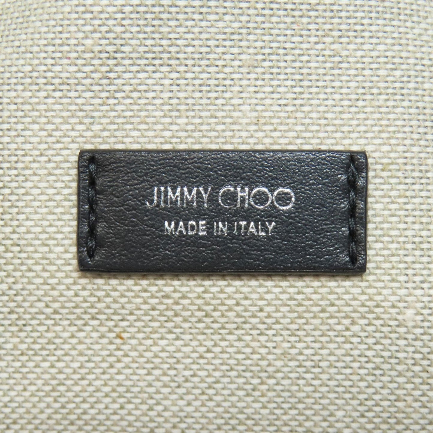 Jimmy Choo Knapsack Check Pattern Studs Backpack Daypack Canvas