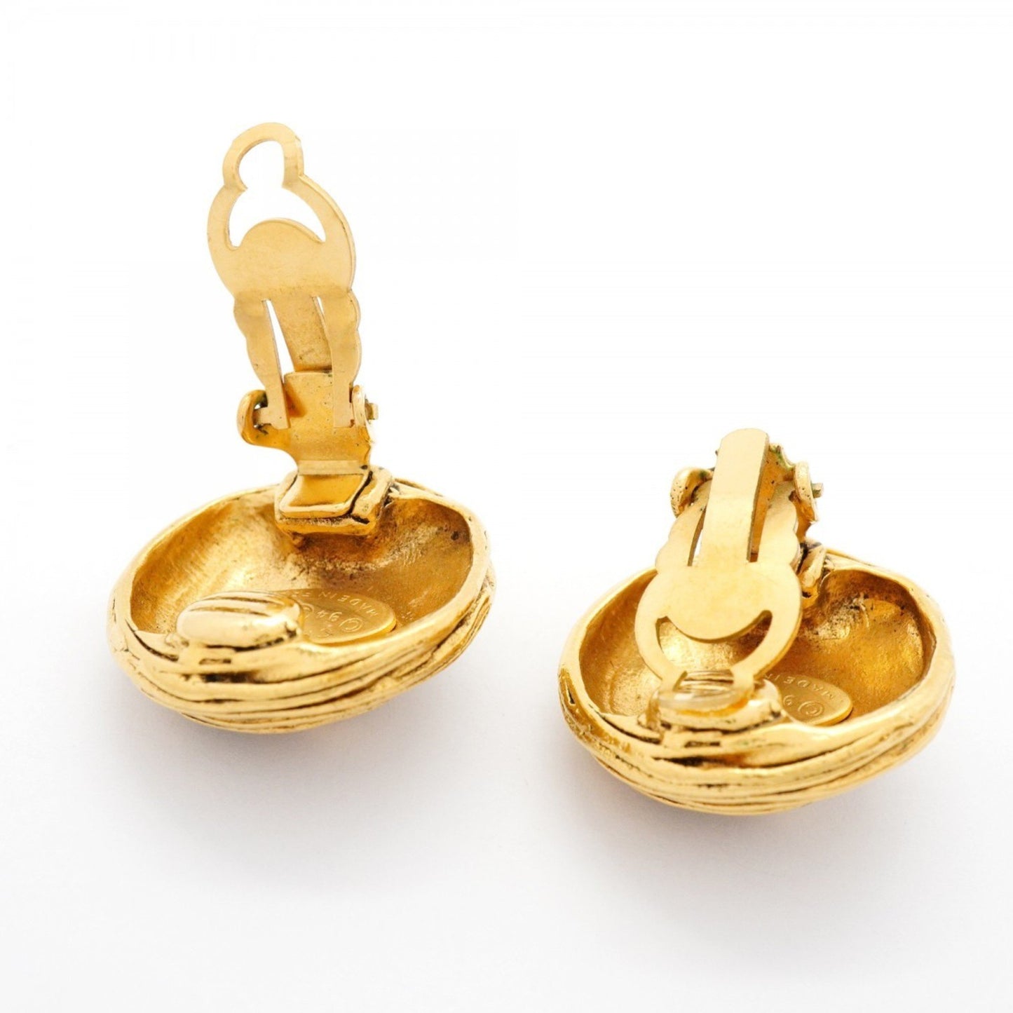 Chanel Coco Mark Circle Earrings