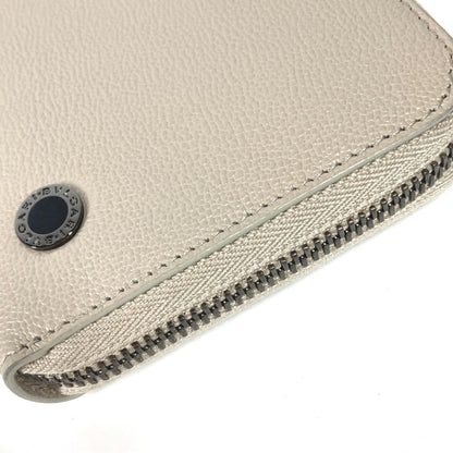 Bvlgari Long Wallet Zip Around Long Wallet Ivorybased
