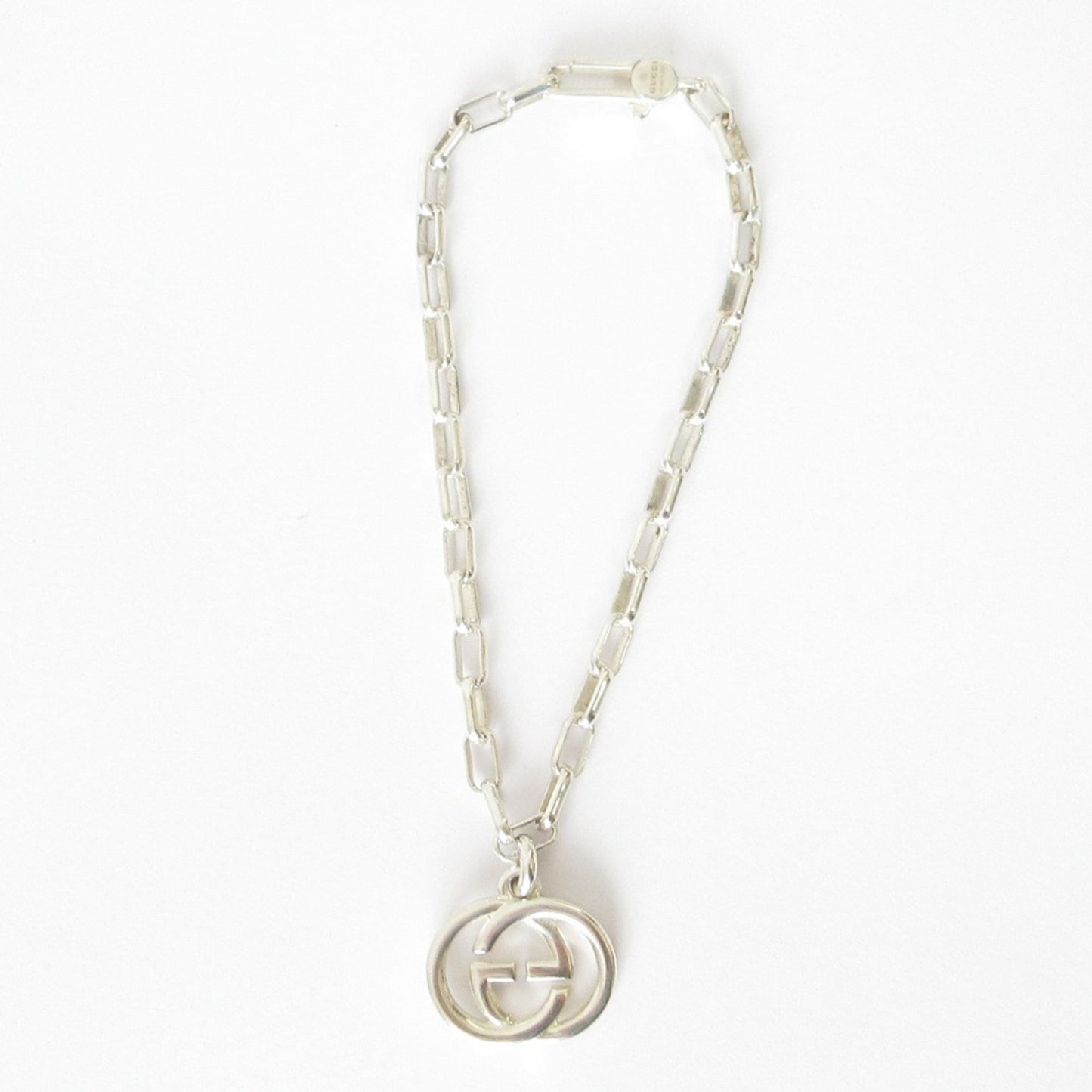Gucci Gg Interlocking Chain Bracelet In Sv925