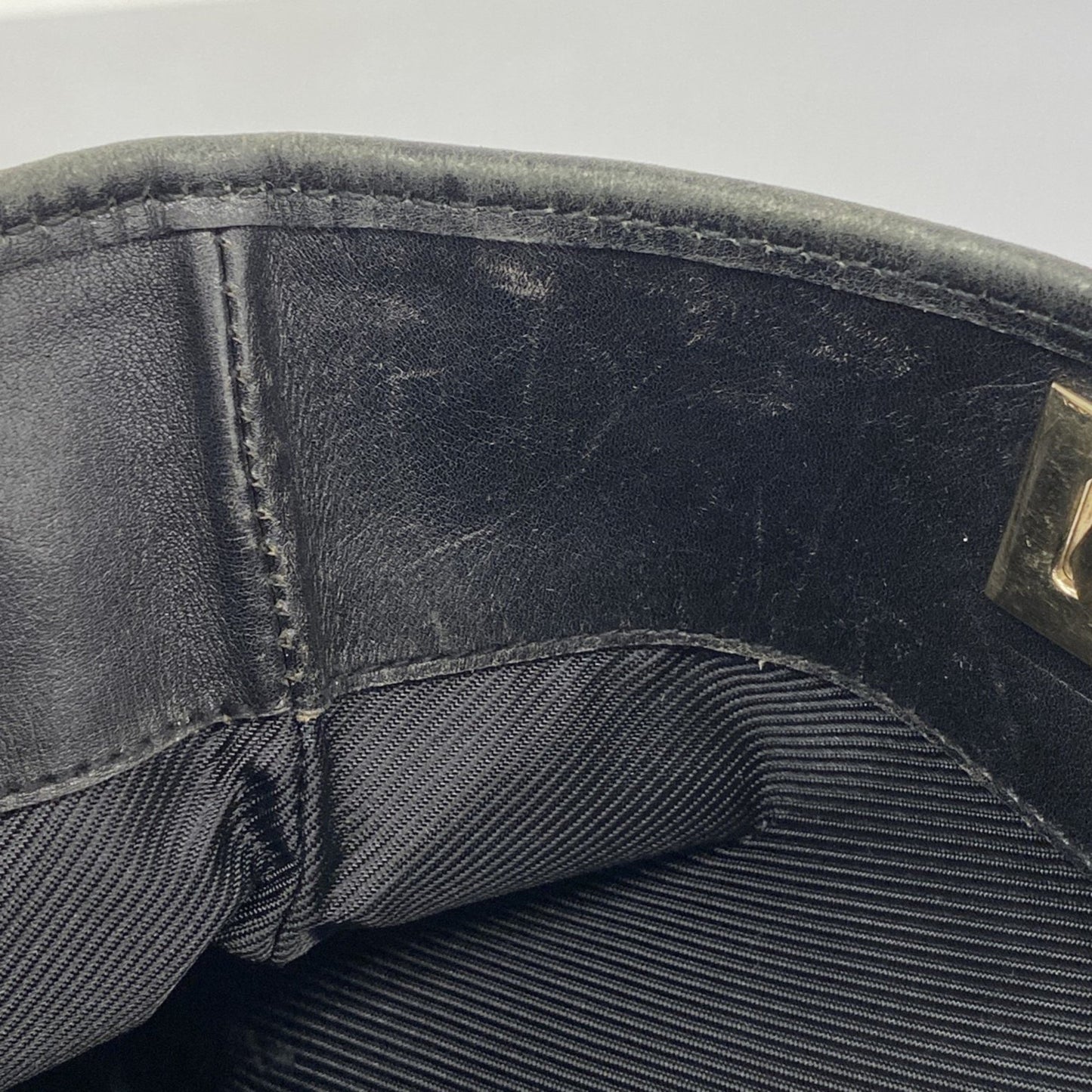 Gucci Tote Bag Gg Canvas 002 1099 Brown Black Champagne