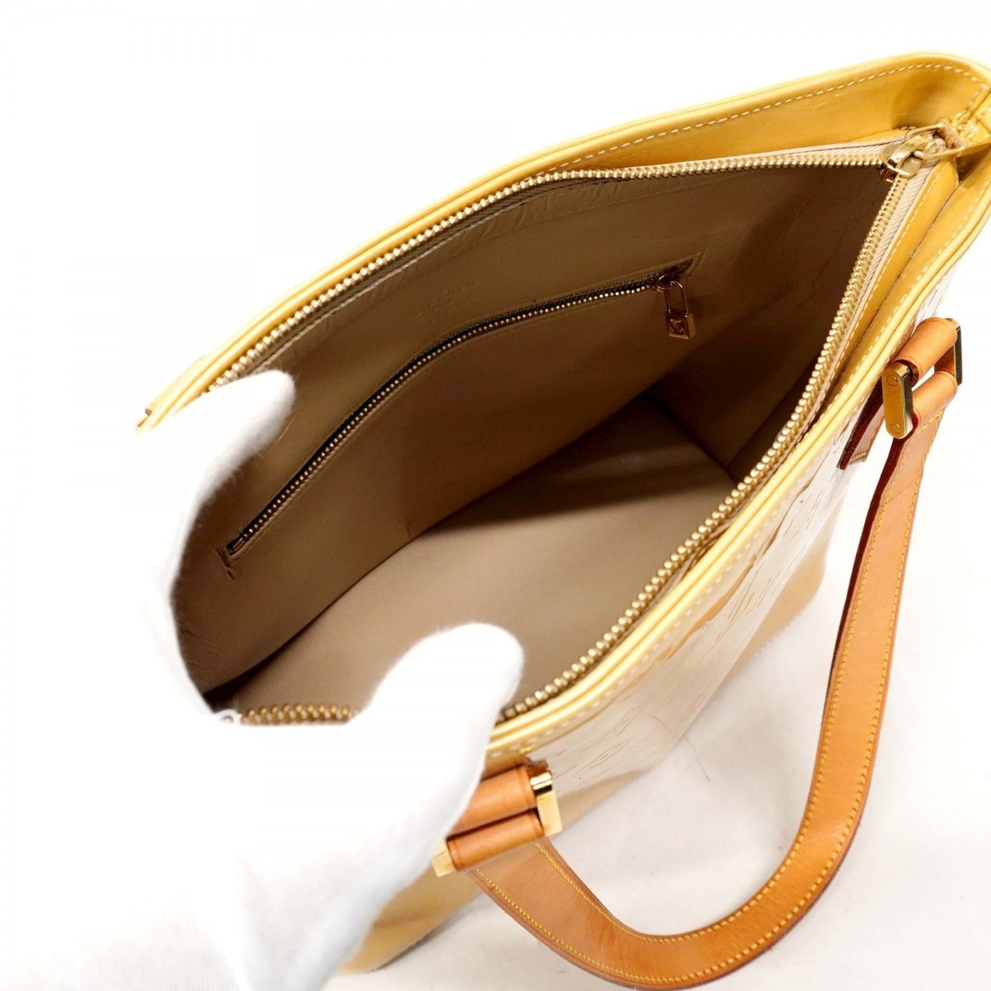 Louis Vuitton Vernis Houston Tote Bag M91004 Beige