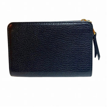 Miu Miu Miu 5Ml014 Black Ribbon Tri-Fold Wallet