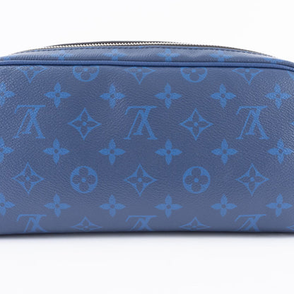 Louis Vuitton Dopp Kit Clutch Bag/Second Bag M30849 Monogram | Taiga Leather Blue