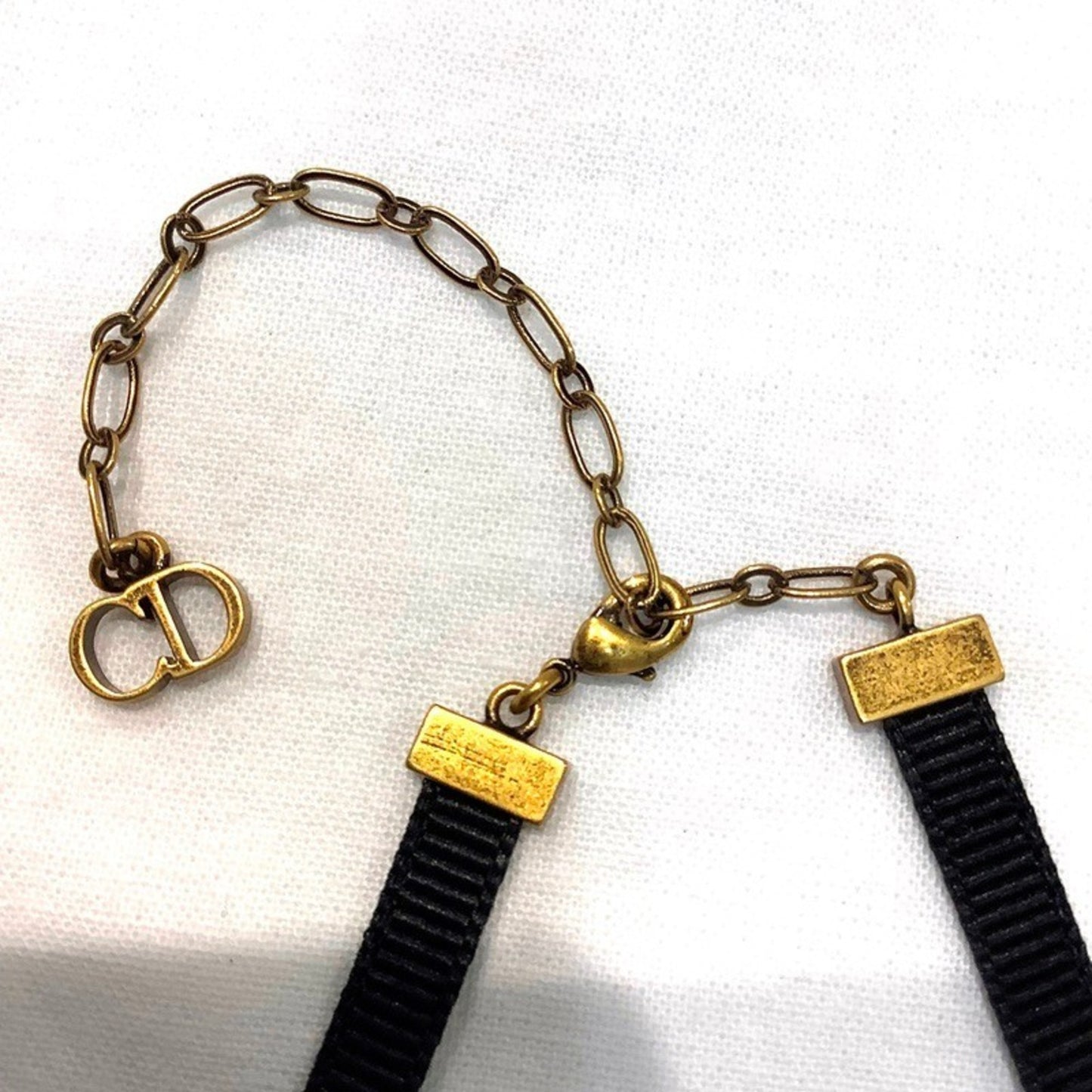 Christian Dior Dior J'Adior Bronze Gold Necklace Choker J'Adore Kb-9944