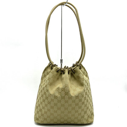 Gucci 90644 Shoulder Bag Gg Canvas Beige