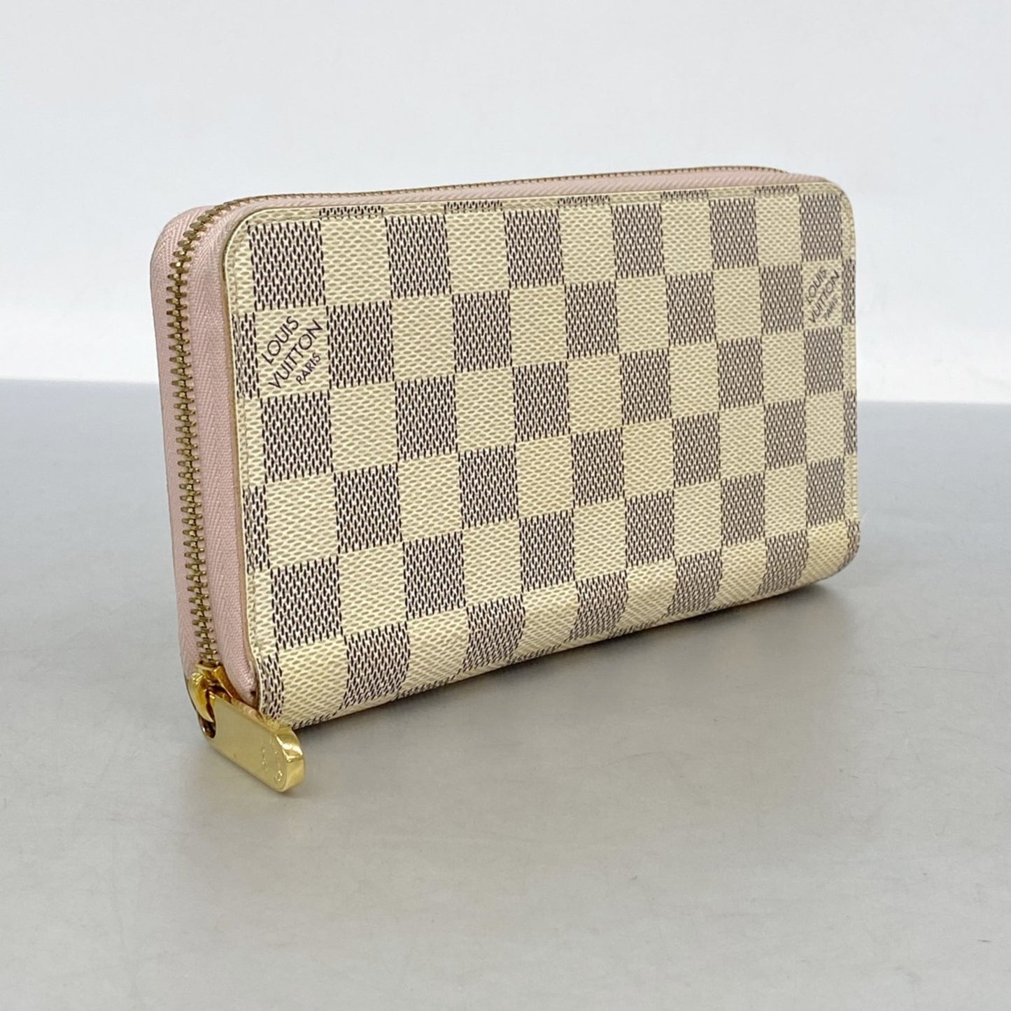 Louis Vuitton Damier Azur Zippy Wallet N63503 White Rose Ballerine
